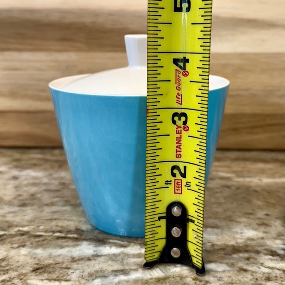 Vintage Mikasa Blue Point Cera Stone #3995 Sugar Bowl and Creamer Set - MCM - Picture 2 of 7